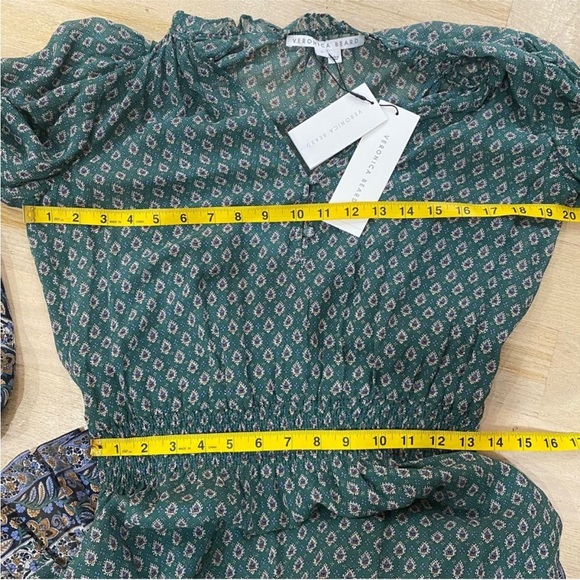 Veronica Beard 100% silk outer destiny dress in Seaglass NEW - Picture 9 of 12